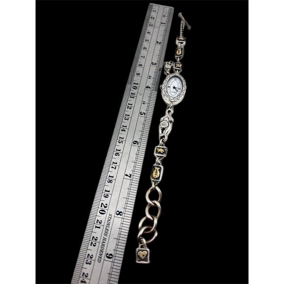 Brighton PEDIGREE CAT Charm Watch Works Great New Battery- Cat Lovers!!